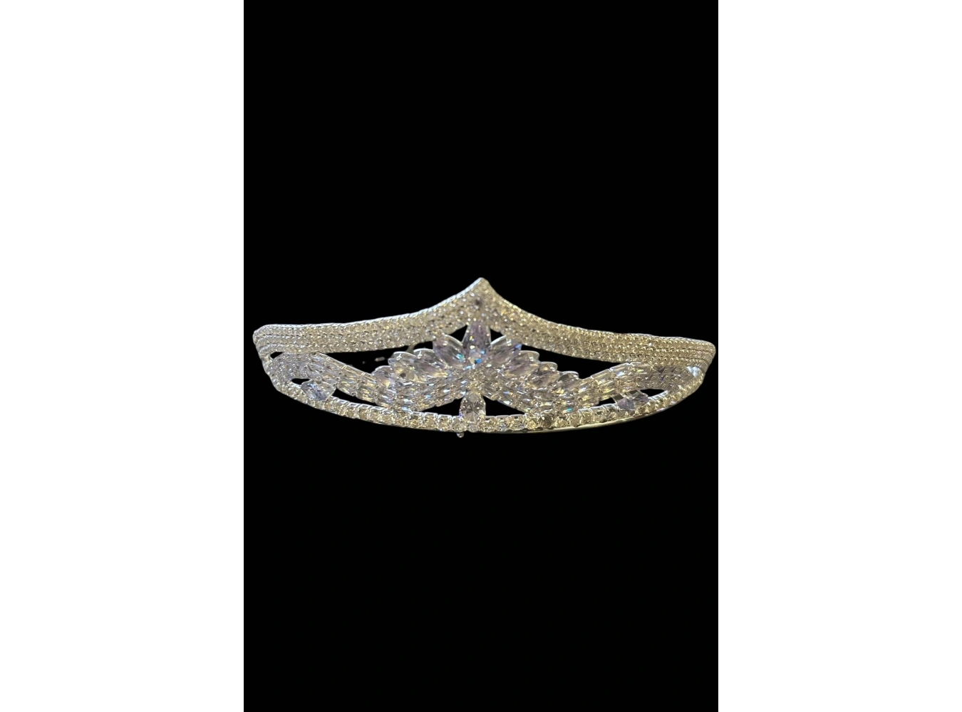 Zirkon Taşlı Gelin/Kına/Nişan/Söz Tasarım Taç