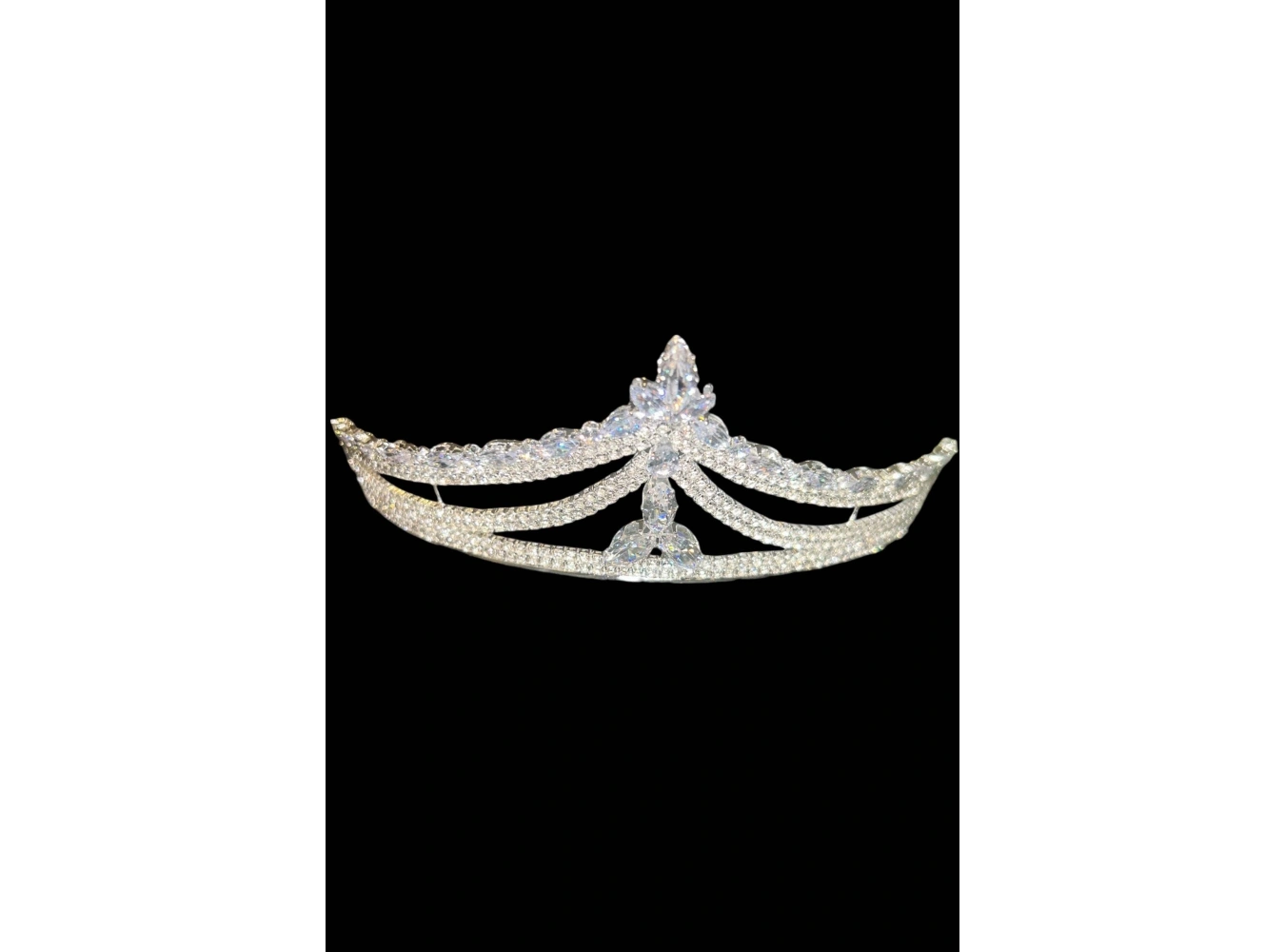 Zirkon Taşlı Gelin/Kına/Nişan/Söz Tasarım Taç