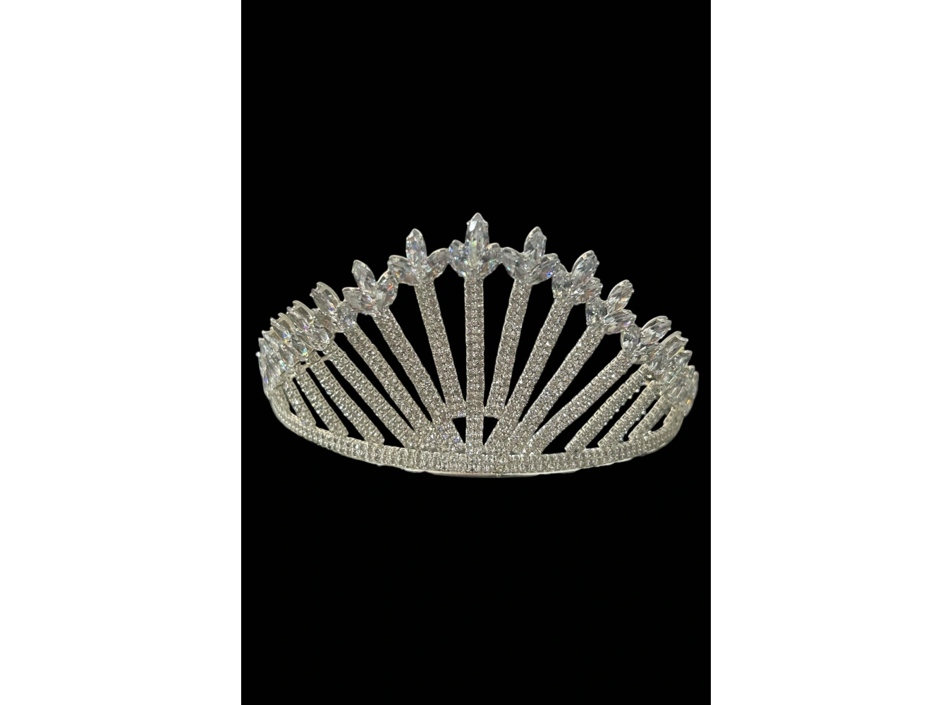 Zirkon Taşlı Gelin/Kına/Nişan/Söz Tasarım Taç