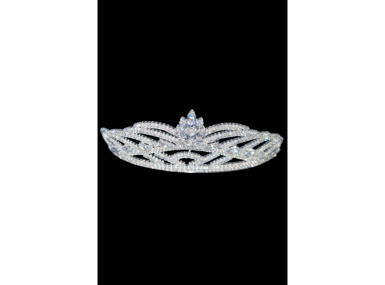 Zirkon Taşlı Gelin/Kına/Nişan/Söz Tasarım Taç