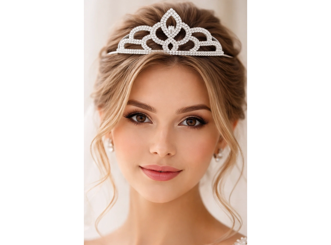 Zirkon Taşlı Gelin/Kına/Nişan/Söz Tasarım Taç