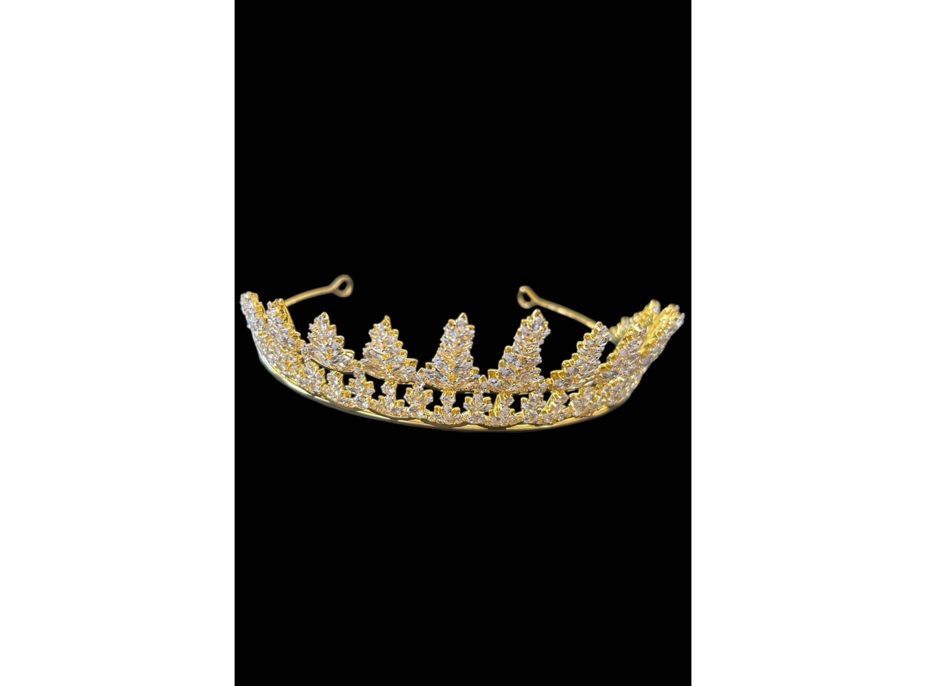 Zirkon Taşlı Gelin/Kına/Nişan/Söz Tasarım Taç