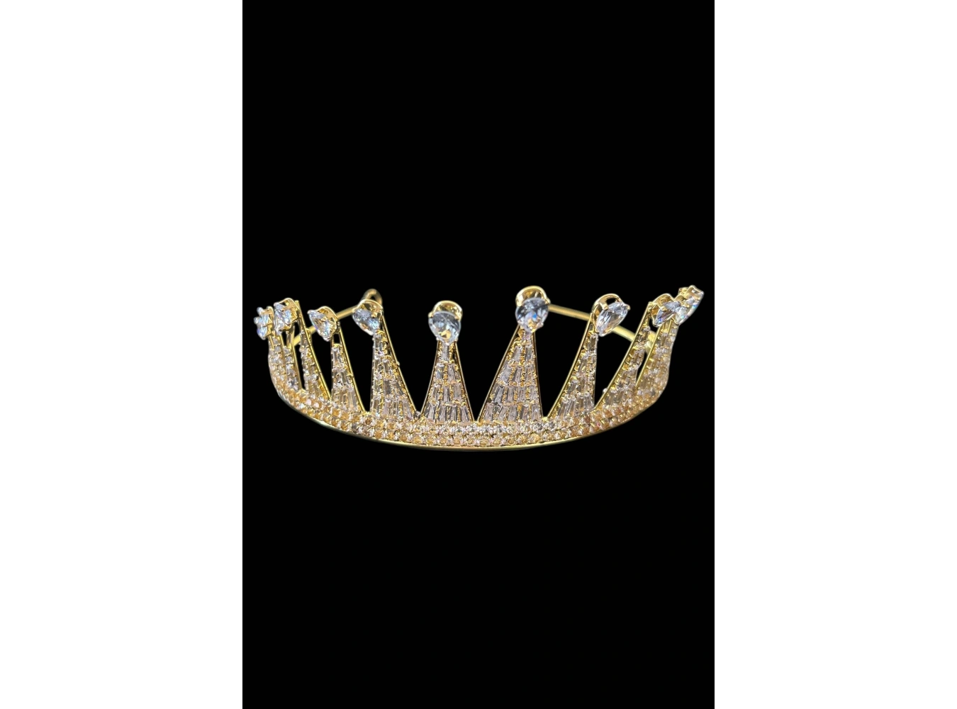 Zirkon Taşlı Gelin/Kına/Nişan/Söz Tasarım Taç