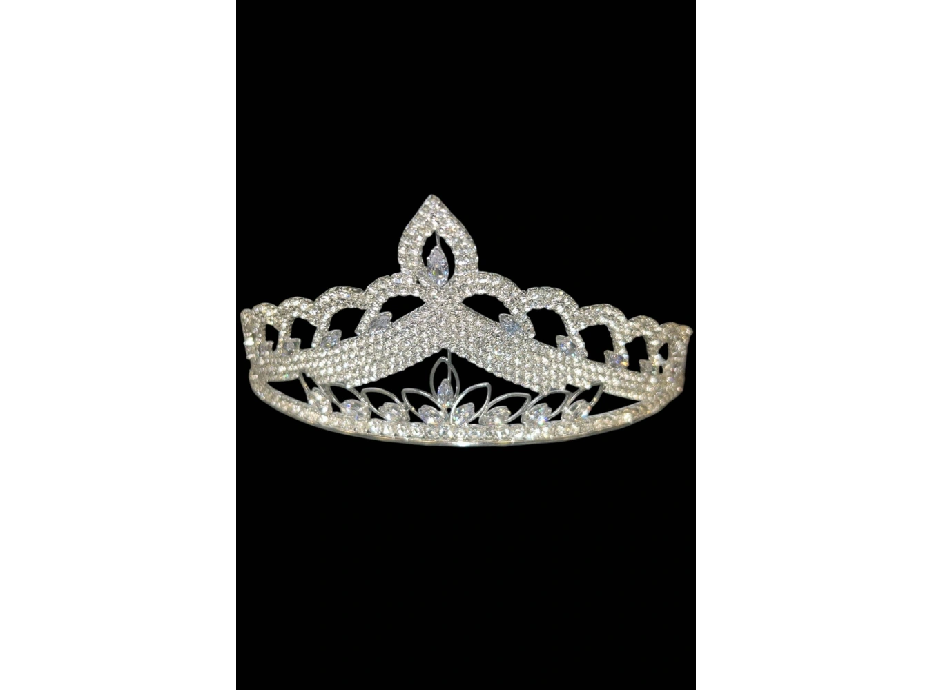 Zirkon Taşlı Gelin/Kına/Nişan/Söz Tasarım Taç