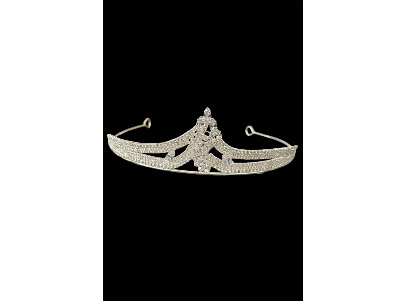 Zirkon Taşlı Gelin/Kına/Nişan/Söz Tasarım Taç