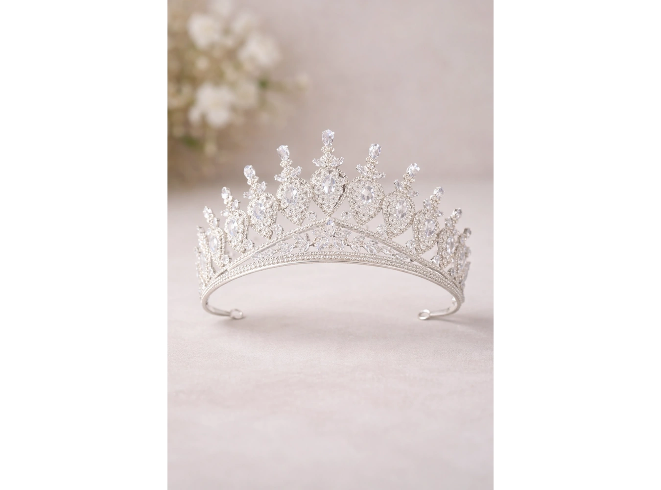 Zirkon Taşlı Gelin/Kına/Nişan/Söz Tasarım Taç
