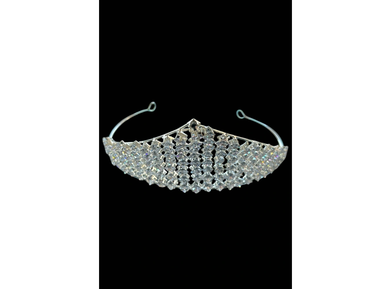 Zirkon Taşlı Gelin/Kına/Nişan/Söz Tasarım Taç