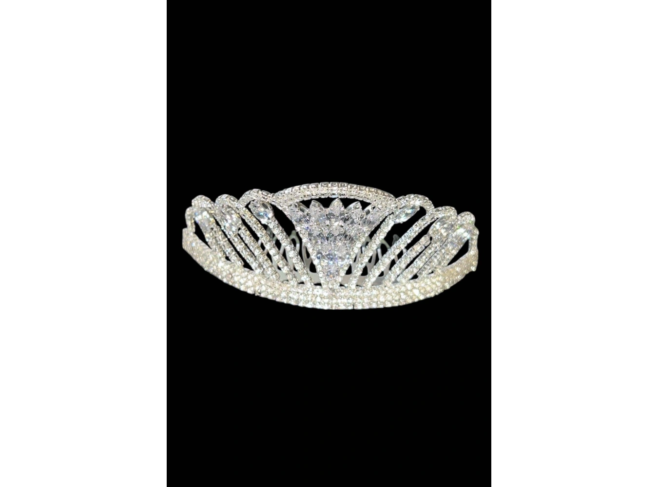 Zirkon Taşlı Gelin/Kına/Nişan/Söz Tasarım Taç