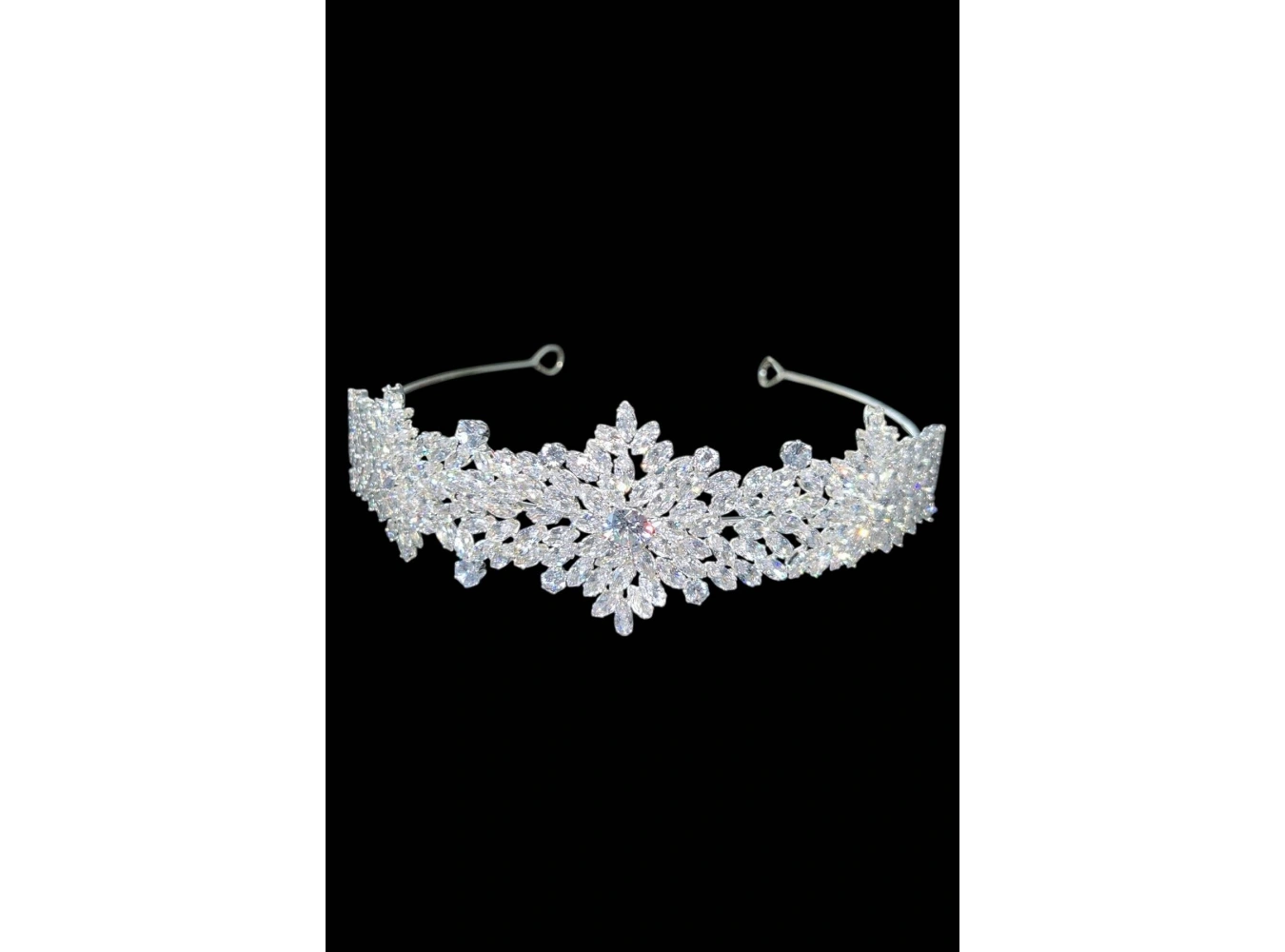 Zirkon Taşlı Gelin/Kına/Nişan/Söz Tasarım Taç