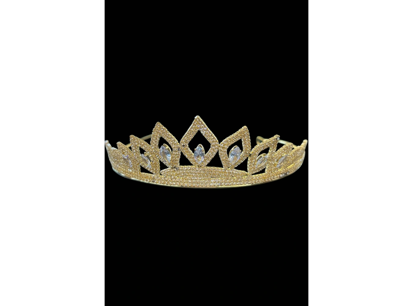 Zirkon Taşlı Gelin/Kına/Nişan/Söz Tasarım Taç