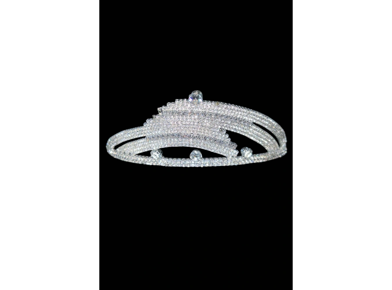 Zirkon Taşlı Gelin/Kına/Nişan/Söz Tasarım Taç