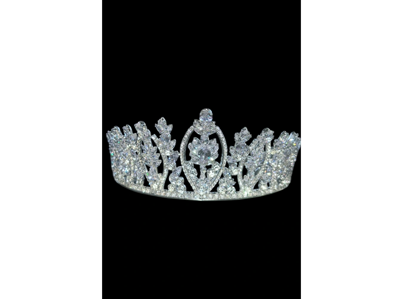 Zirkon Taşlı Gelin/Kına/Nişan/Söz Tasarım Taç