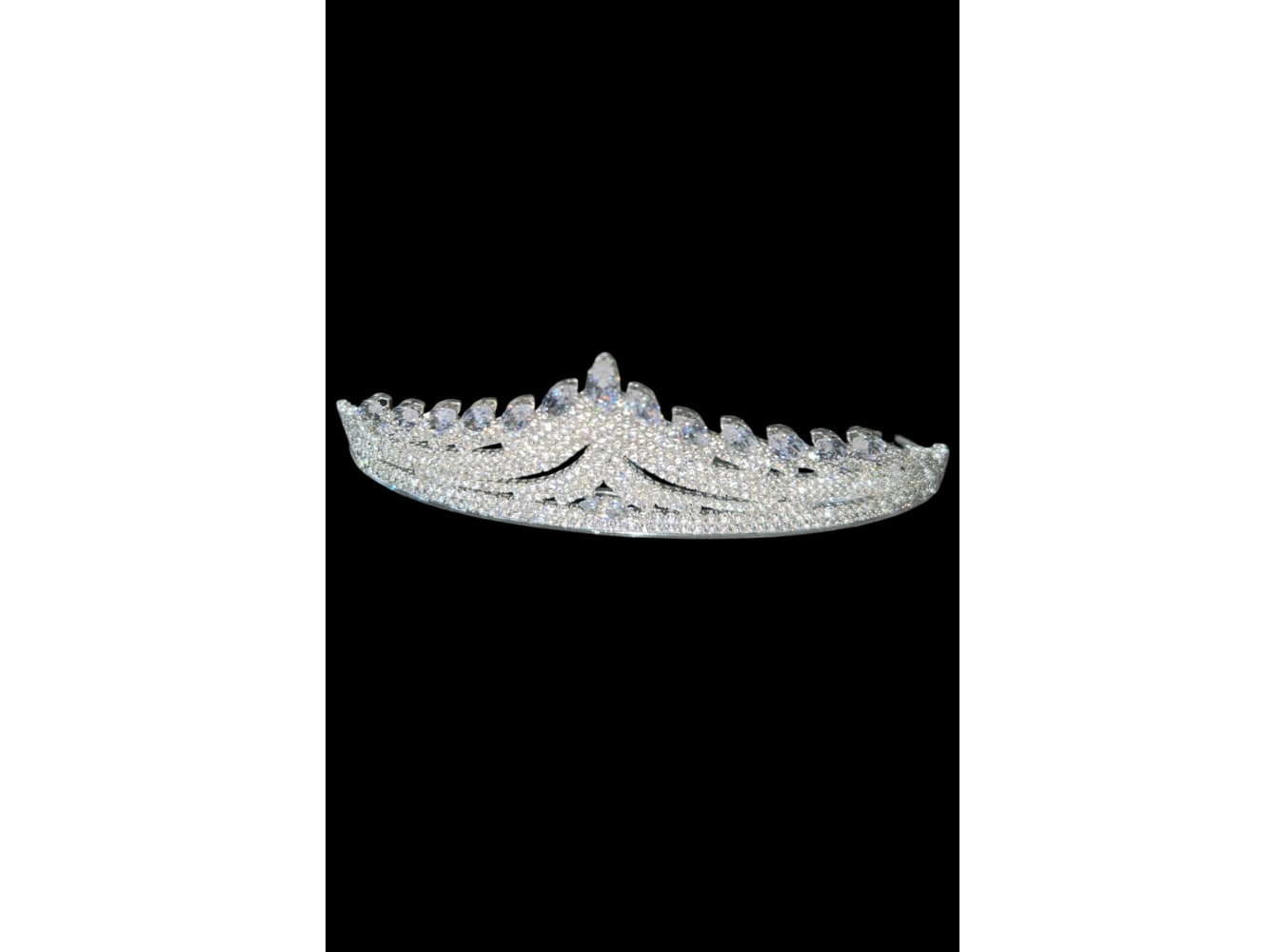 Zirkon Taşlı Gelin/Kına/Nişan/Söz Tasarım Taç