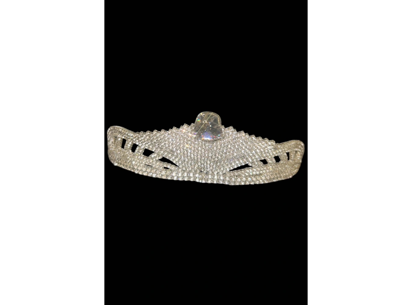 Zirkon Taşlı Gelin/Kına/Nişan/Söz Tasarım Taç