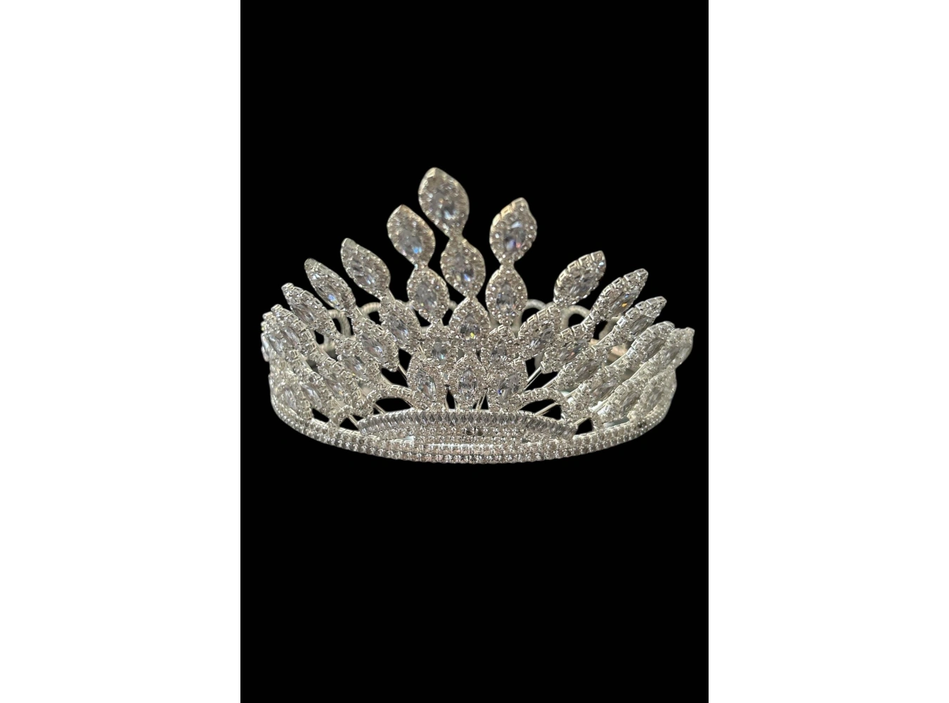 Zirkon Taşlı Gelin/Kına/Nişan/Söz Tasarım Taç