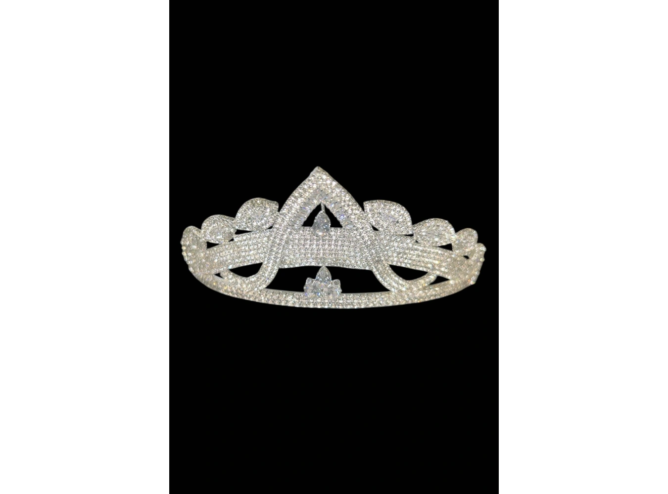 Zirkon Taşlı Gelin/Kına/Nişan/Söz Tasarım Taç