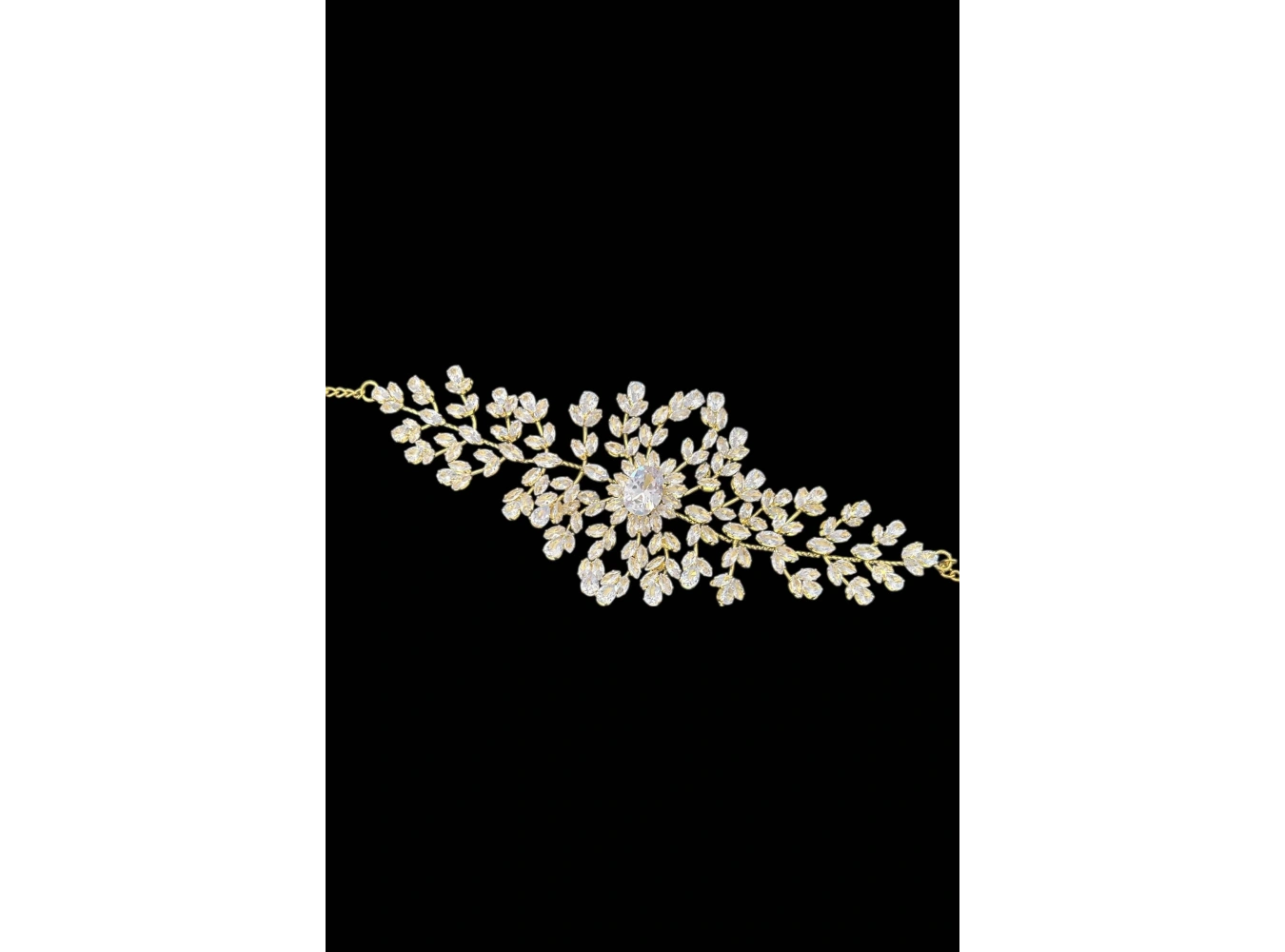 Zirkon Taşlı Gelin/Kına/Nişan/Söz Tasarım Taç