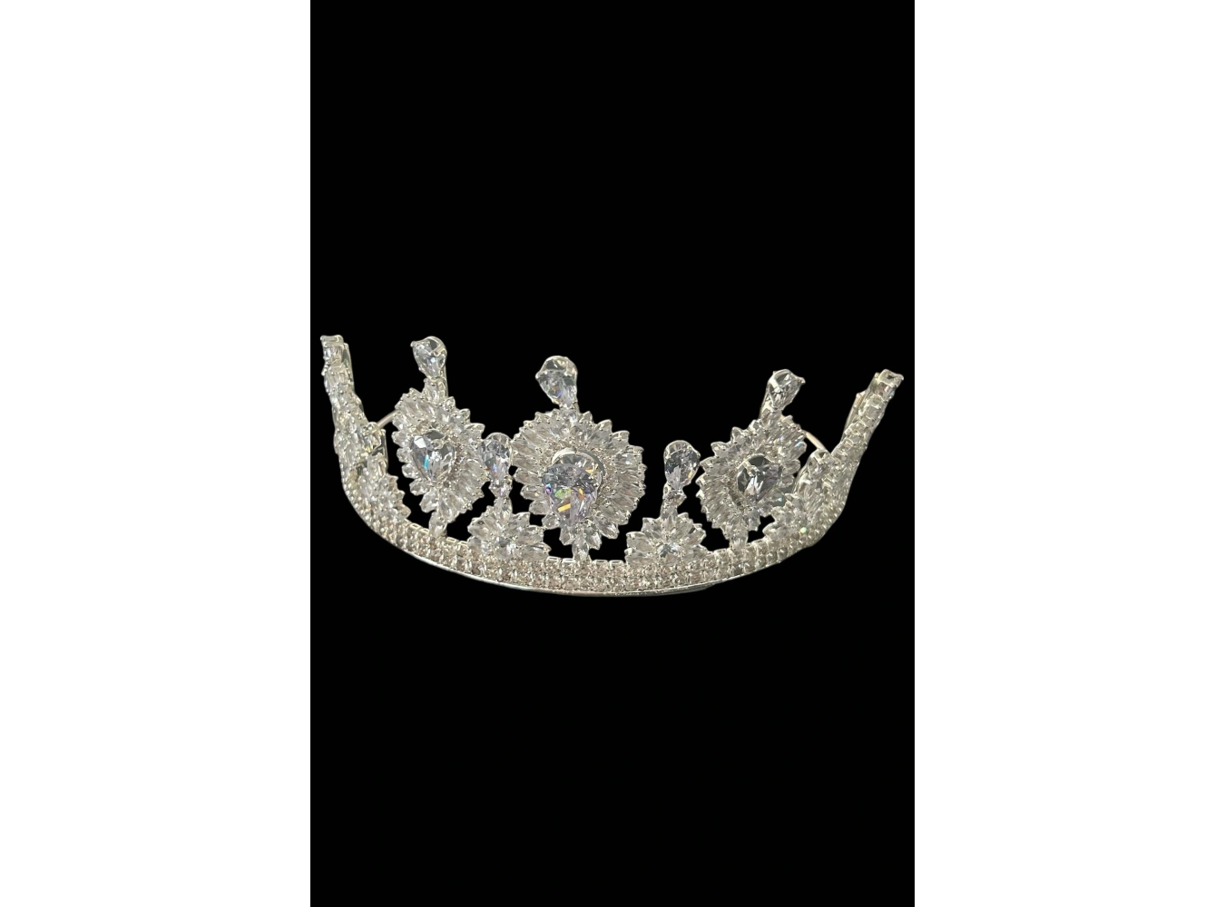 Zirkon Taşlı Gelin/Kına/Nişan/Söz Tasarım Taç