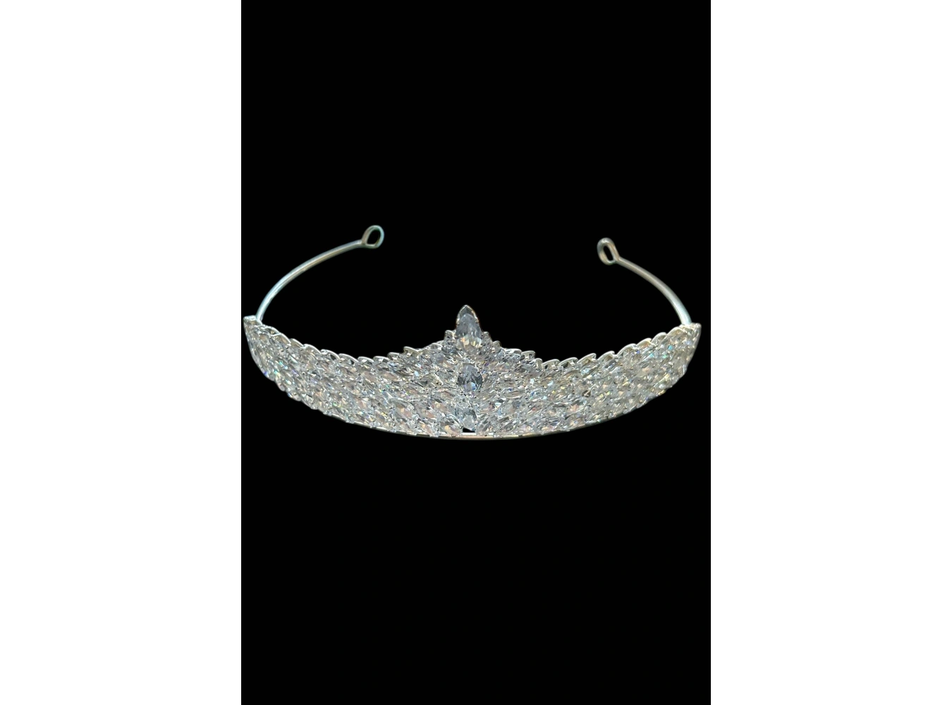 Zirkon Taşlı Gelin/Kına/Nişan/Söz Tasarım Taç