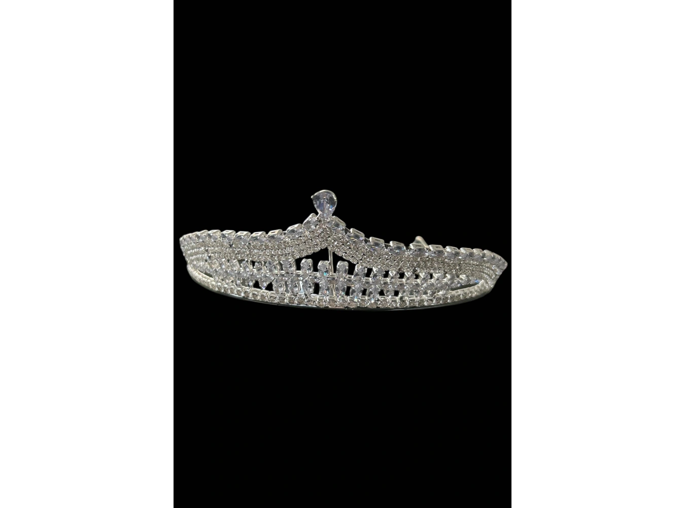 Zirkon Taşlı Gelin/Kına/Nişan/Söz Tasarım Taç