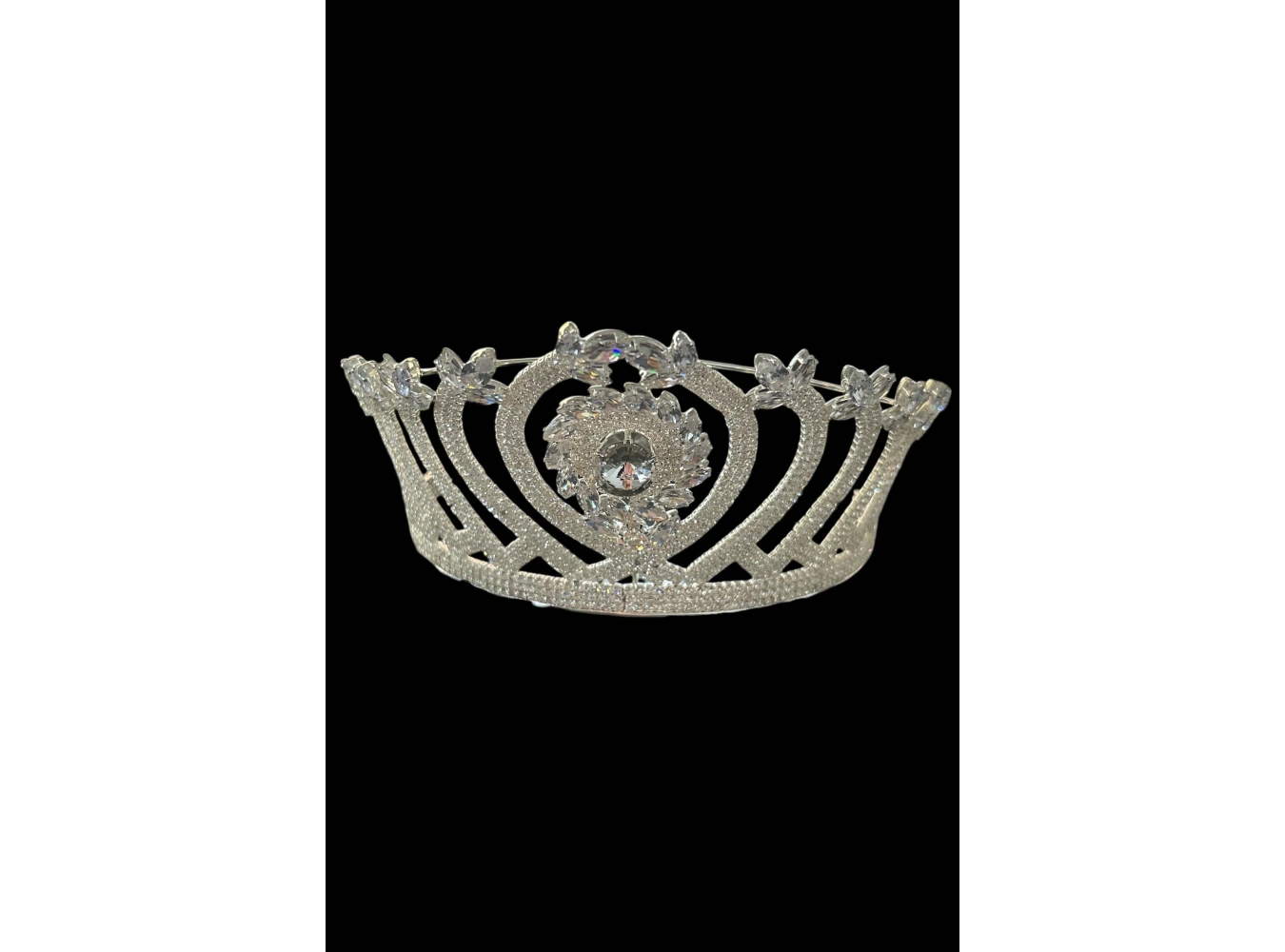 Zirkon Taşlı Gelin/Kına/Nişan/Söz Tasarım Taç