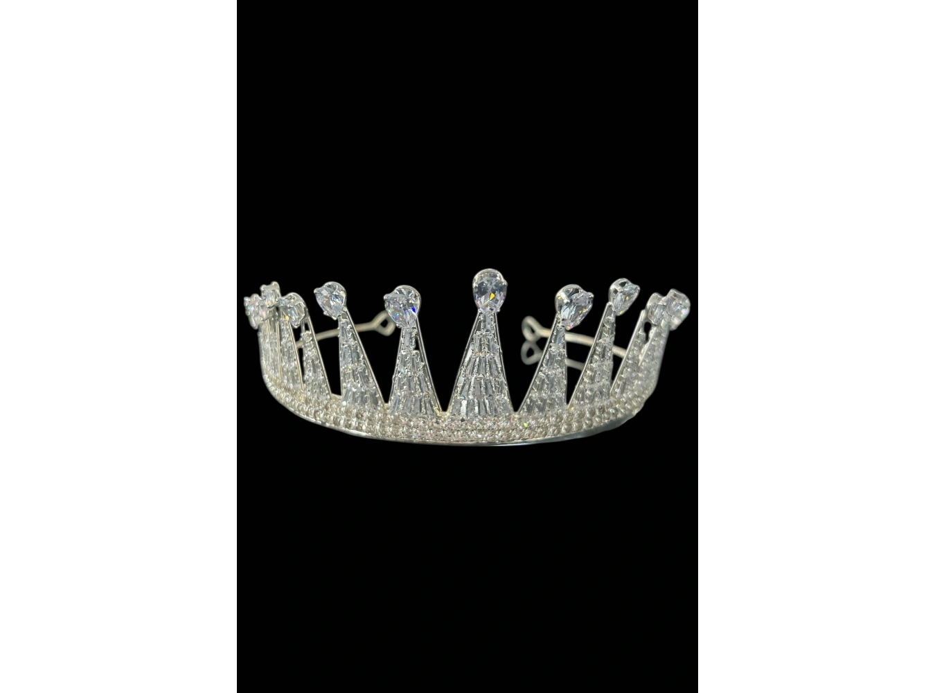 Zirkon Taşlı Gelin/Kına/Nişan/Söz Tasarım Taç