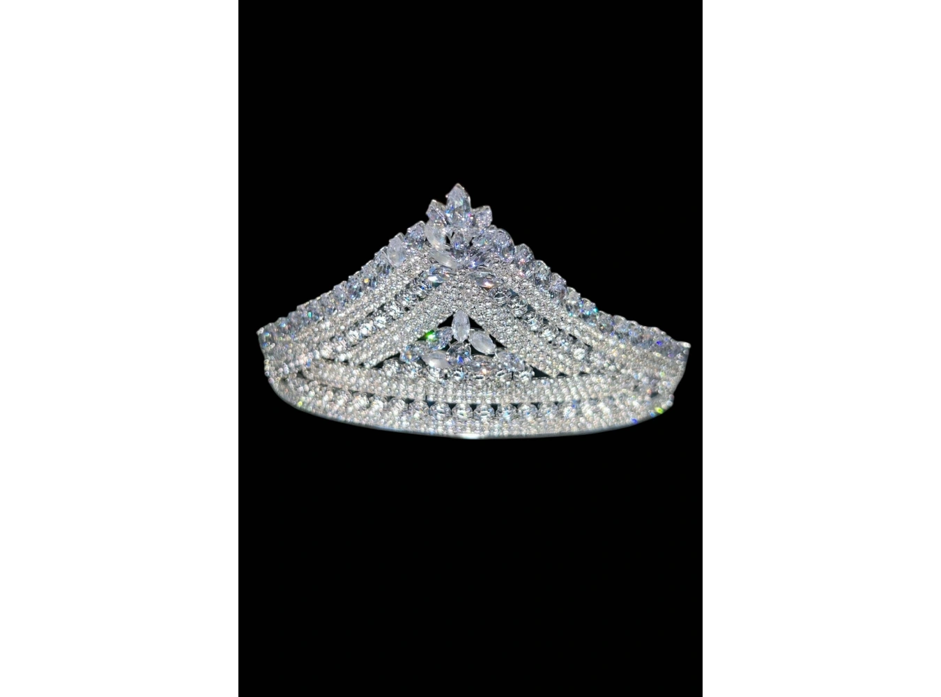 Zirkon Taşlı Gelin/Kına/Nişan/Söz Tasarım Taç