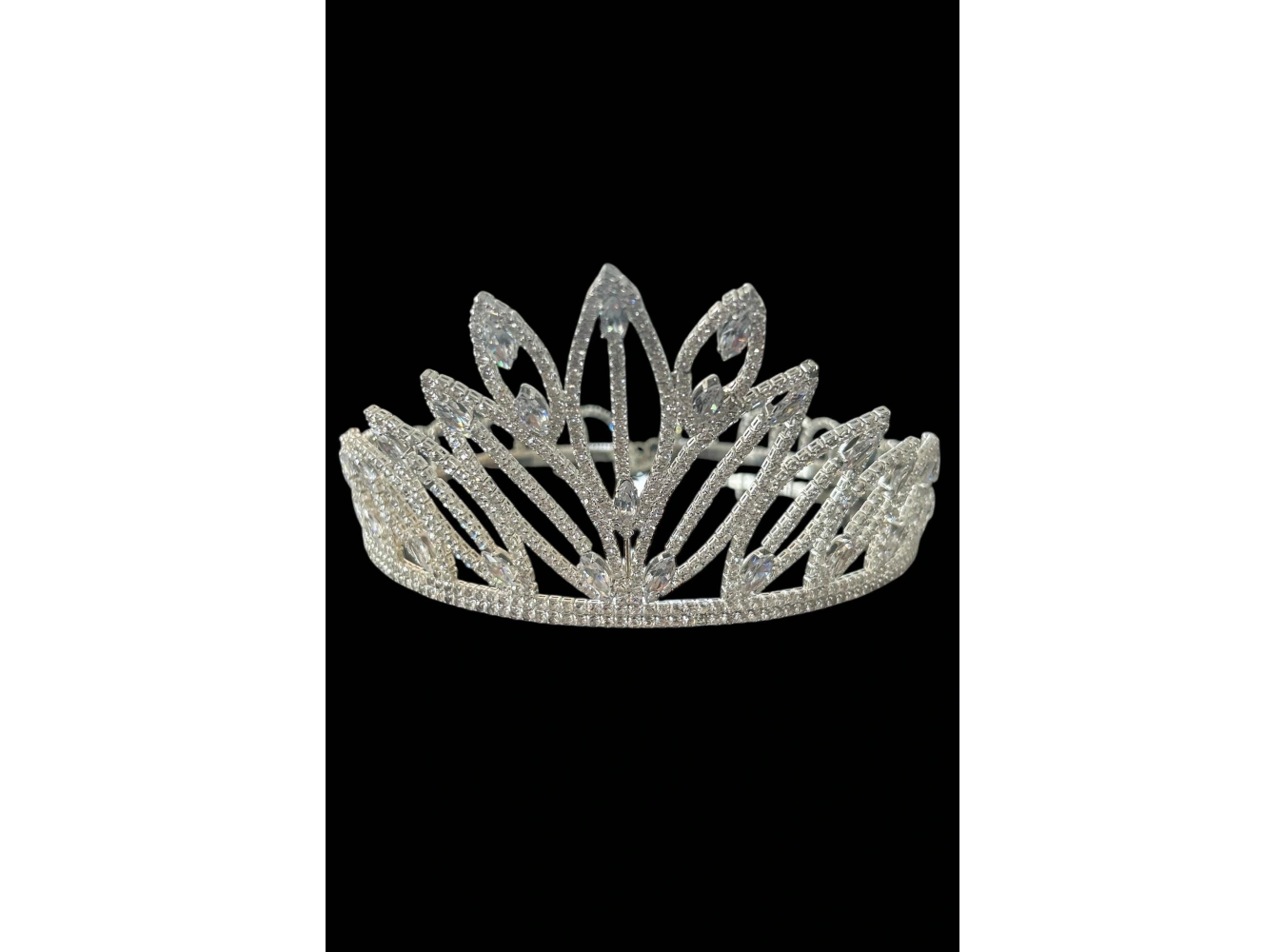 Zirkon Taşlı Gelin/Kına/Nişan/Söz Tasarım Taç