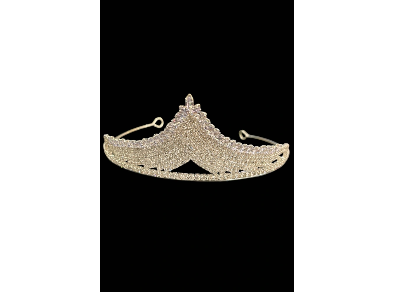 Zirkon Taşlı Gelin/Kına/Nişan/Söz Tasarım Taç