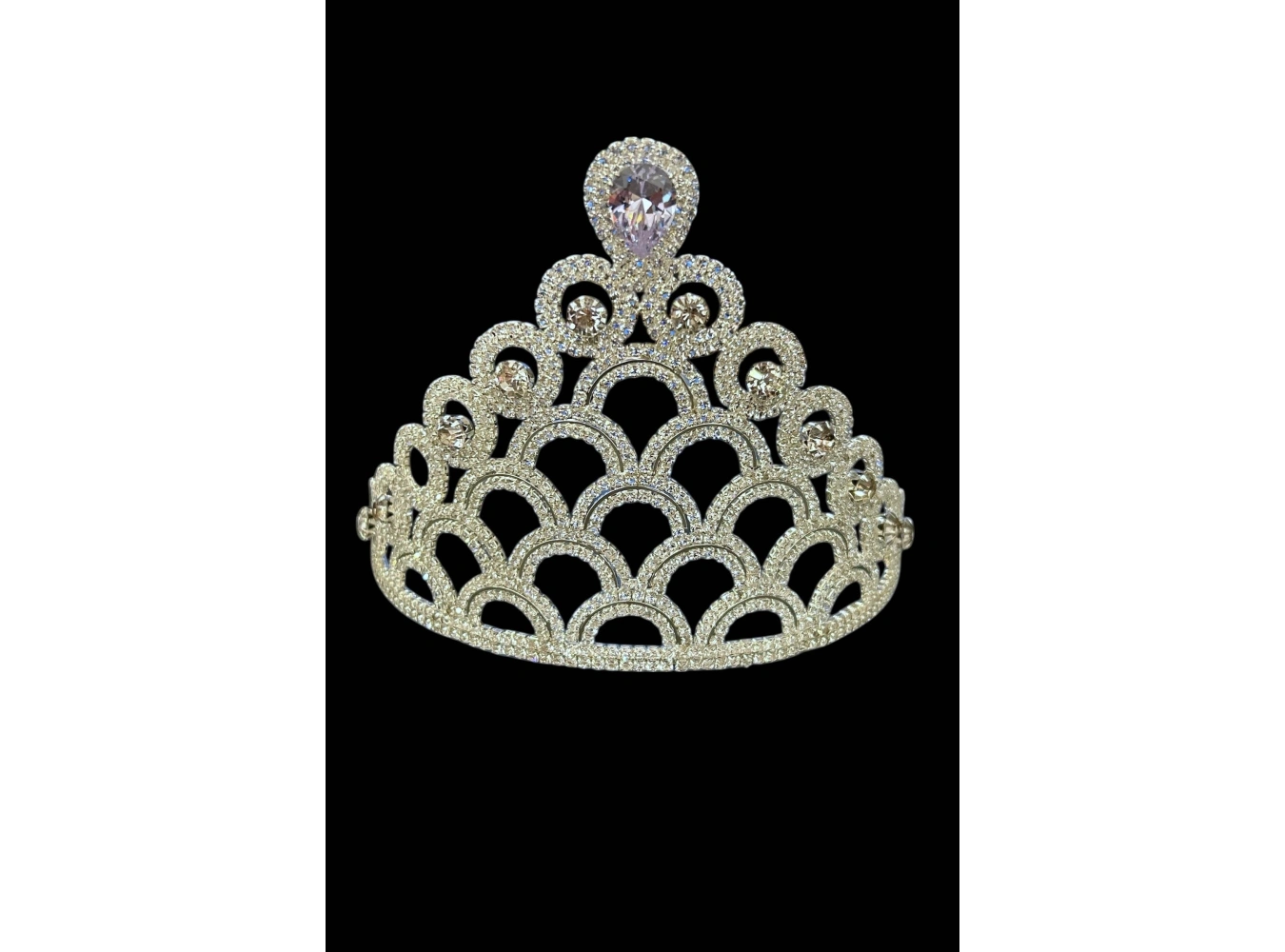 Zirkon Taşlı Gelin/Kına/Nişan/Söz Tasarım Taç