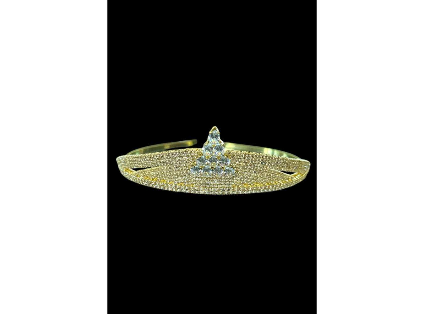 Zirkon Taşlı Gelin/Kına/Nişan/Söz Tasarım Taç