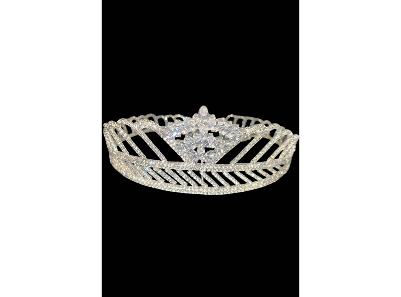 Zirkon Taşlı Gelin/Kına/Nişan/Söz Tasarım Taç