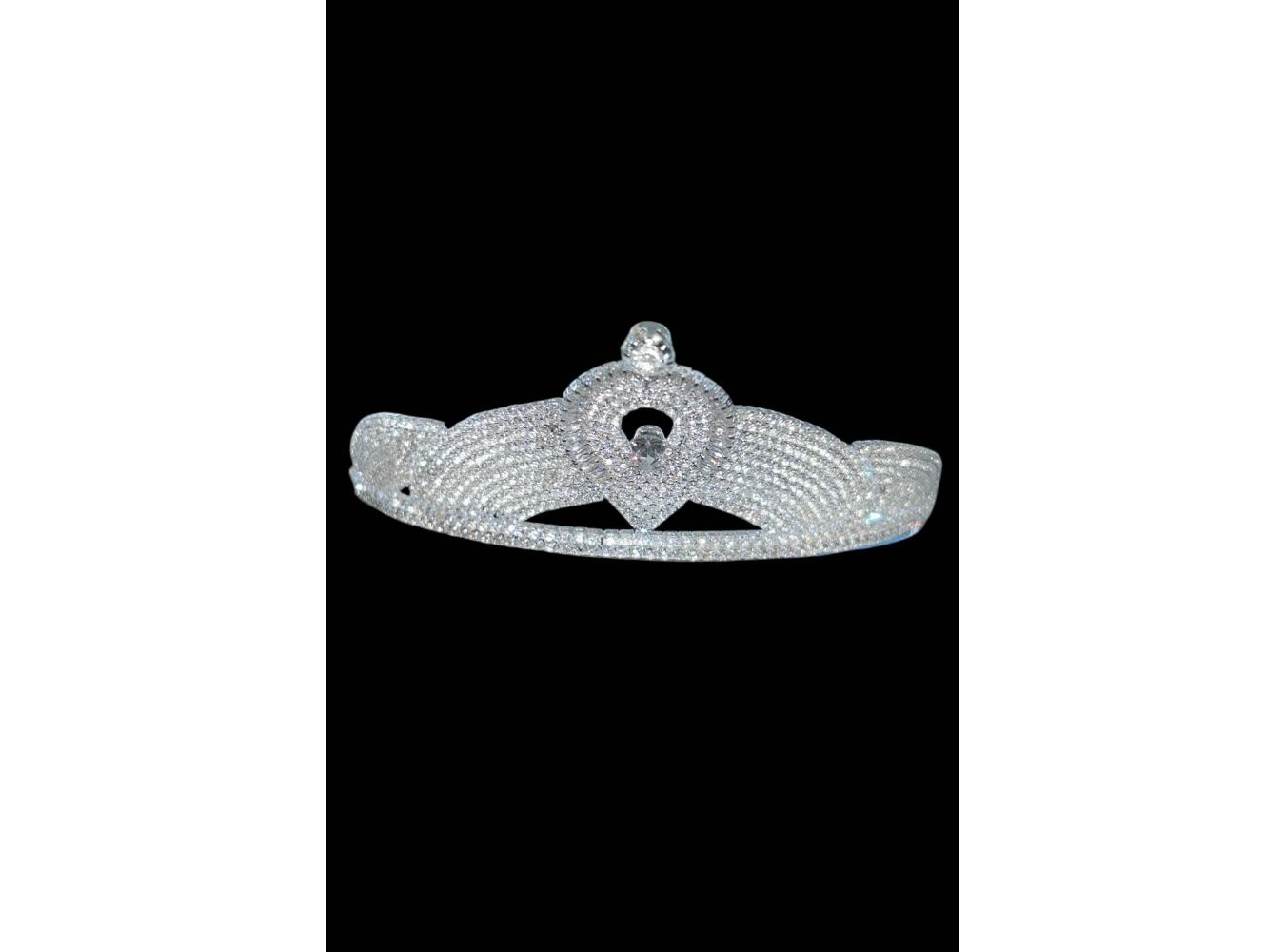 Zirkon Taşlı Gelin/Kına/Nişan/Söz Tasarım Taç