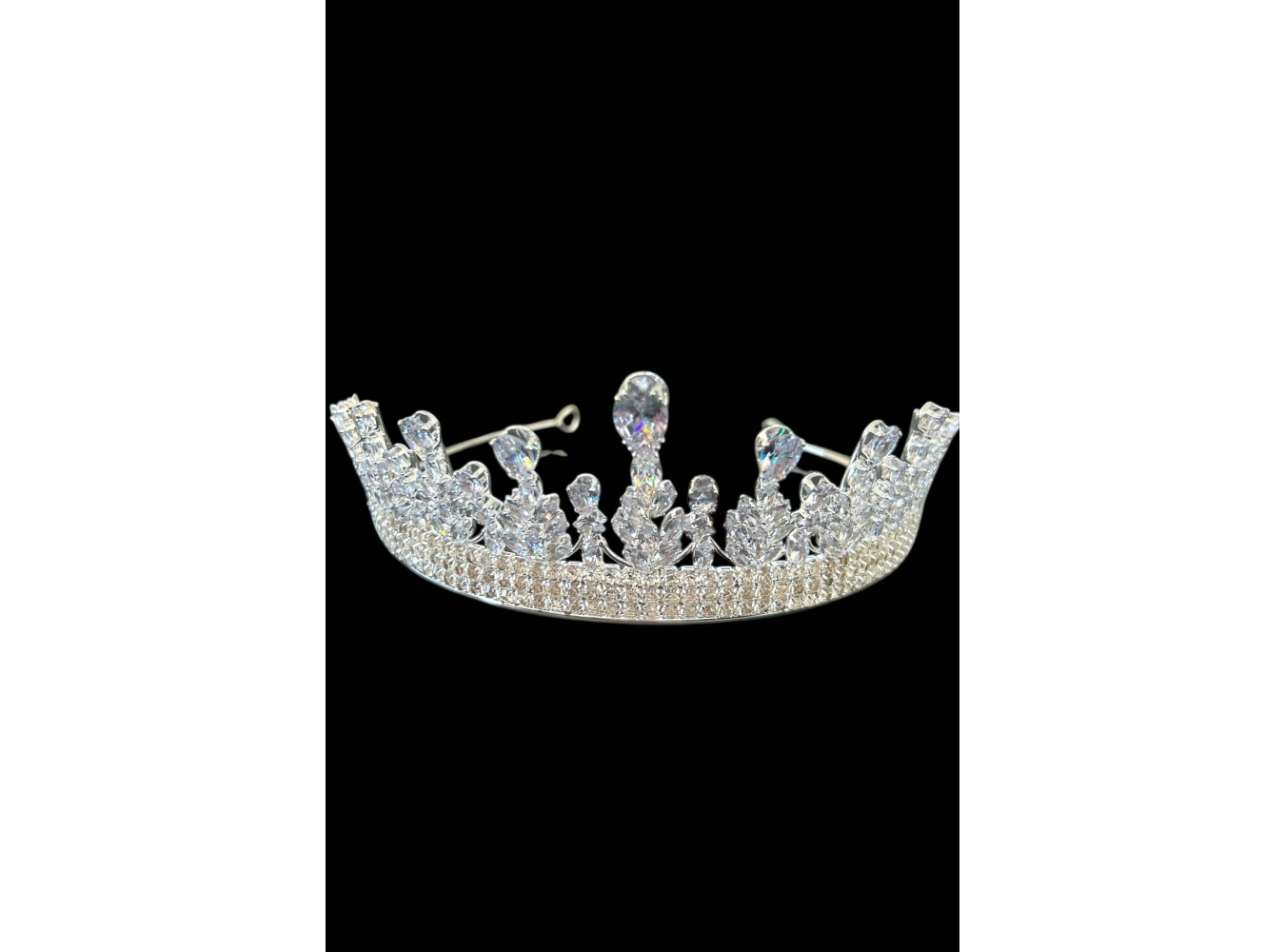 Zirkon Taşlı Gelin/Kına/Nişan/Söz Tasarım Taç