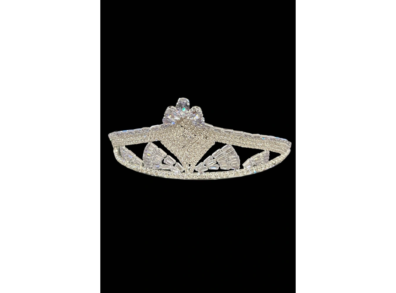 Zirkon Taşlı Gelin/Kına/Nişan/Söz Tasarım Taç