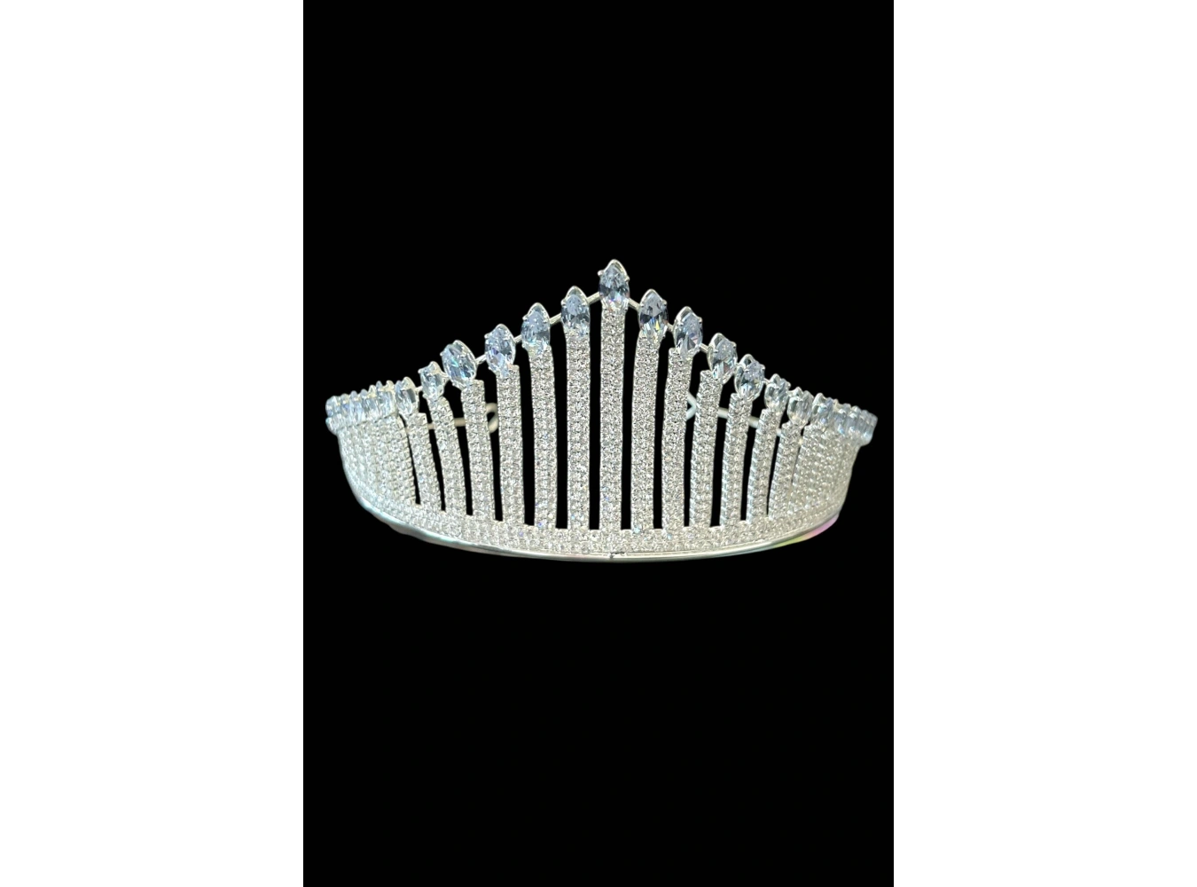 Zirkon Taşlı Gelin/Kına/Nişan/Söz Tasarım Taç