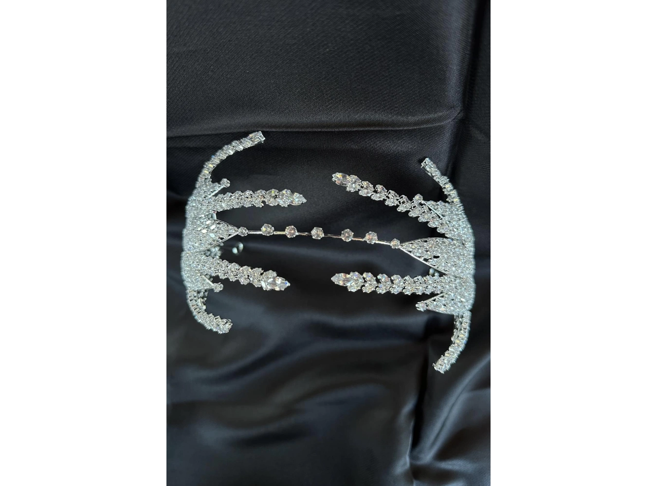 Zirkon Taşlı Gelin/Kına/Nişan/Söz Tasarım Taç