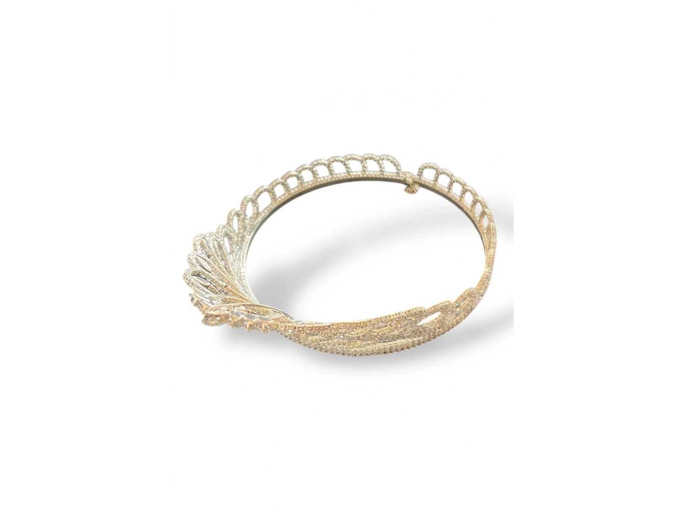 Zirkon Taşlı Gelin/Kına/Nişan/Söz Tasarım Taç