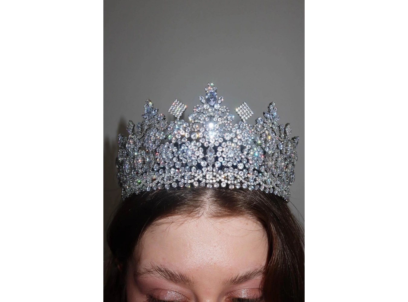 Zirkon Taşlı Gelin/Kına/Nişan/Söz Tasarım Taç