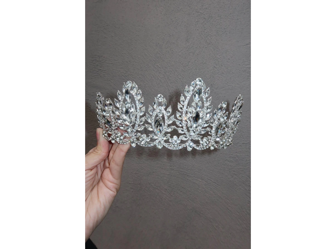 Zirkon Taşlı Gelin/Kına/Nişan/Söz Tasarım Taç