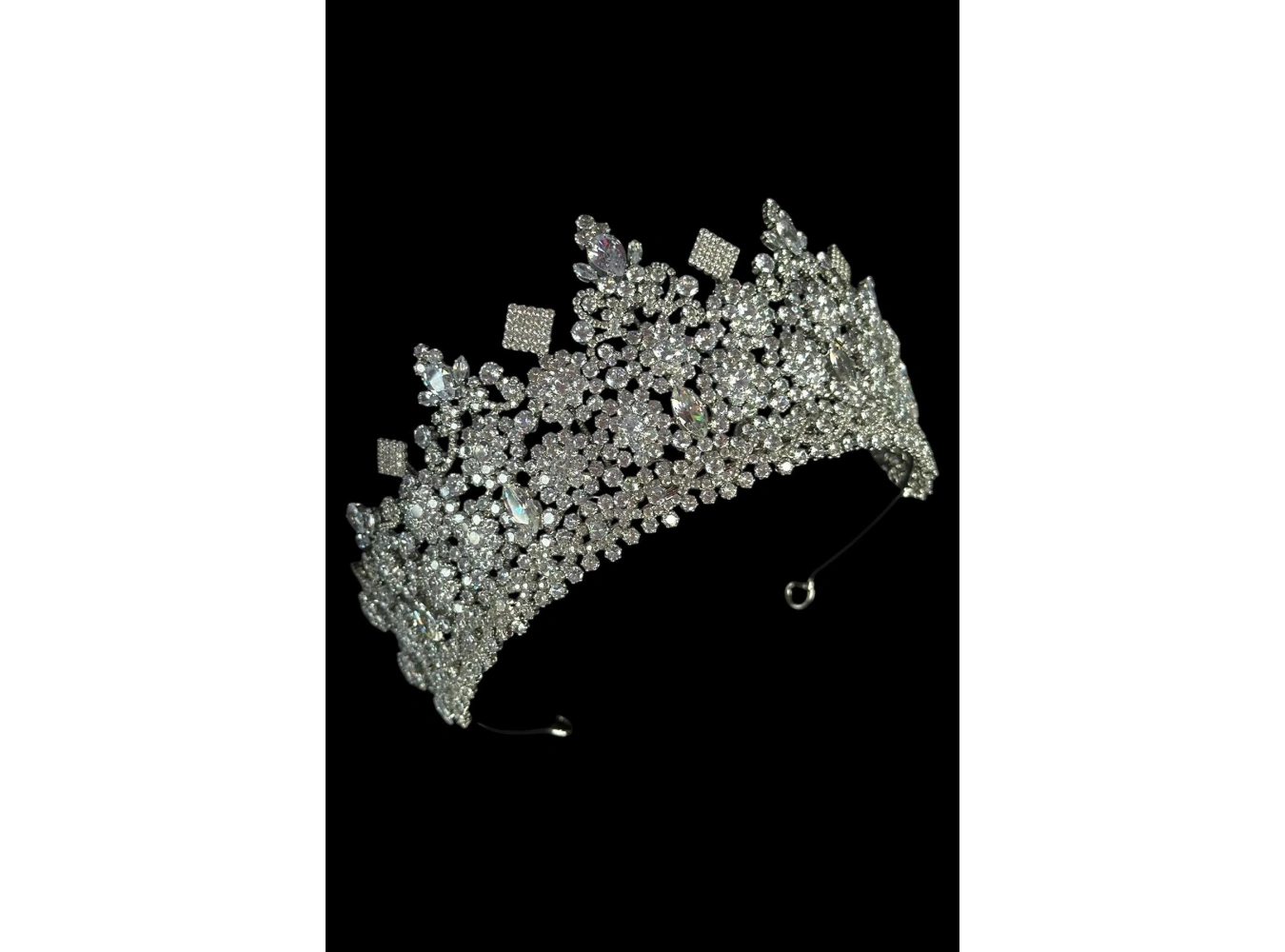 Zirkon Taşlı Gelin/Kına/Nişan/Söz Tasarım Taç