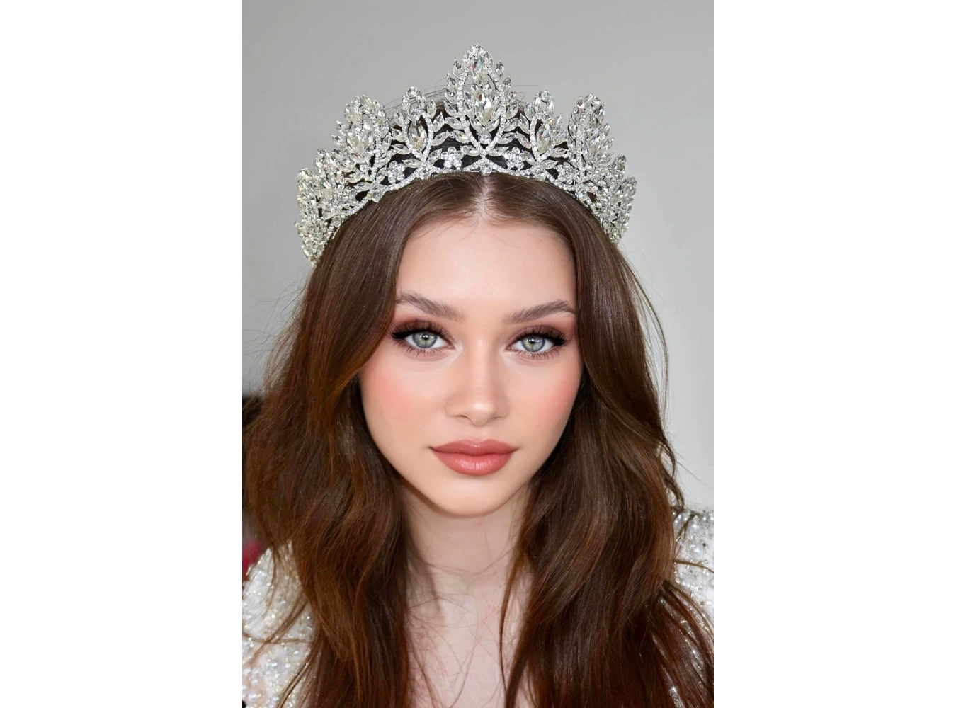 Zirkon Taşlı Gelin/Kına/Nişan/Söz Tasarım Taç