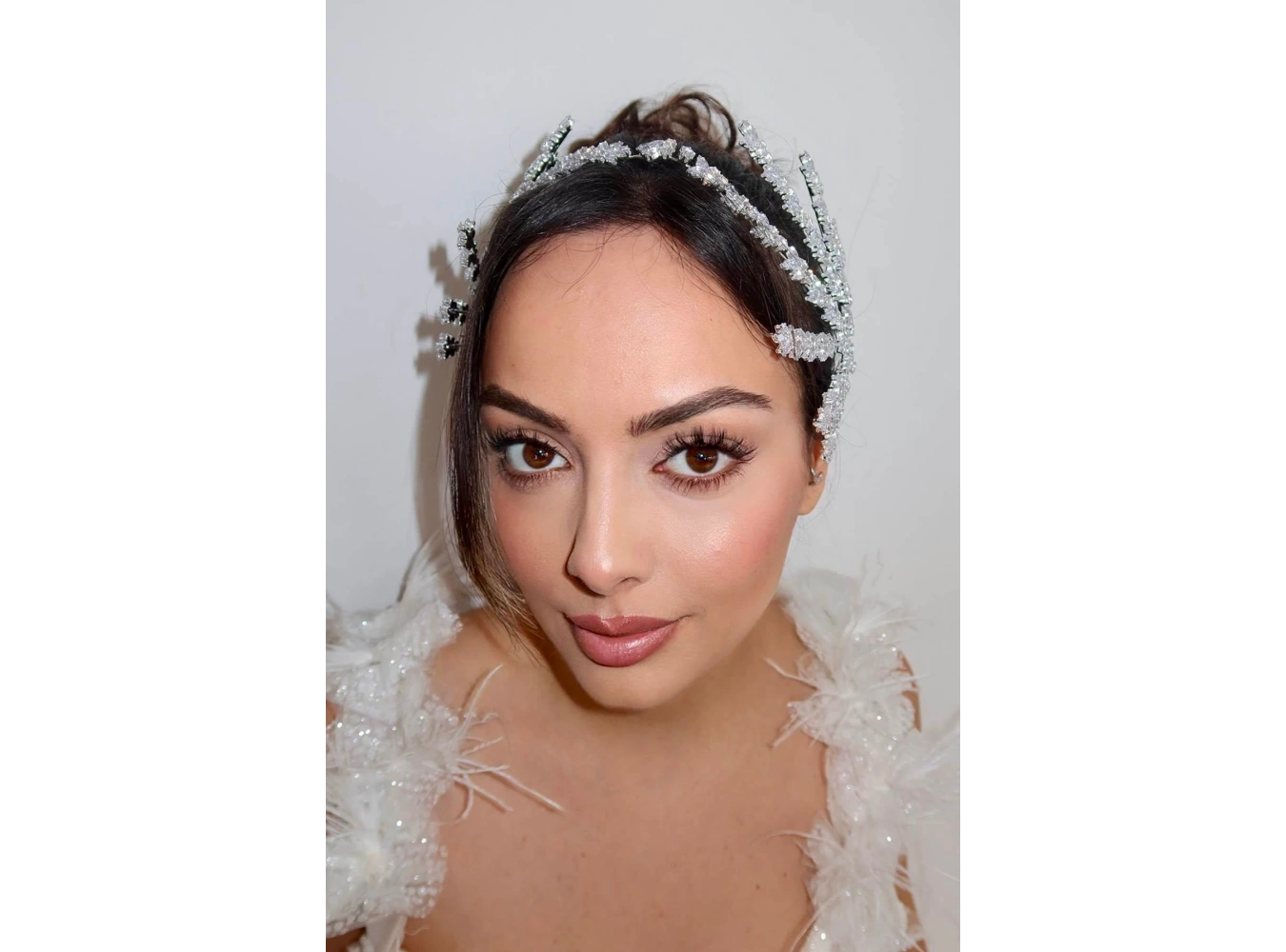 Zirkon Taşlı Gelin/Nişan/Söz Tasarım Saç Aksesuarı