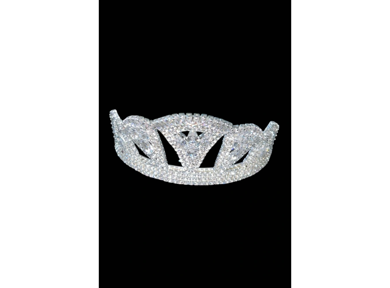 Zirkon Taşlı Tasarım Çocuk Taç