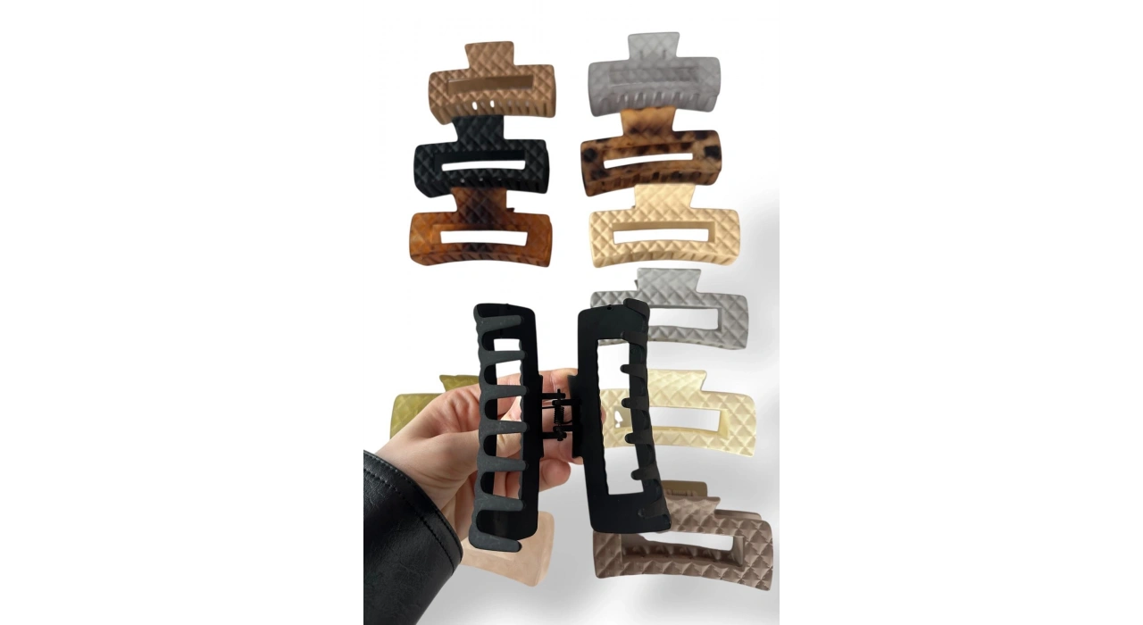 12li Karışık Renk Mandal Toka Set