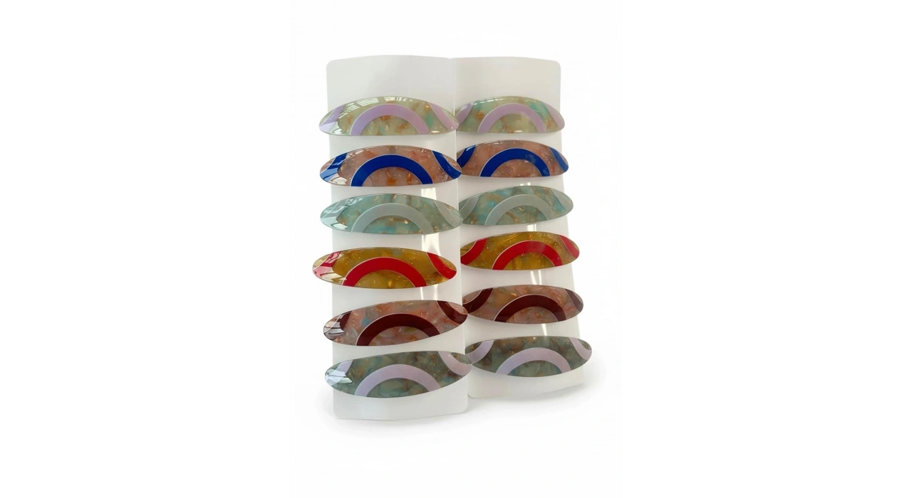 12li Karışık Renk Otomat Toka Set