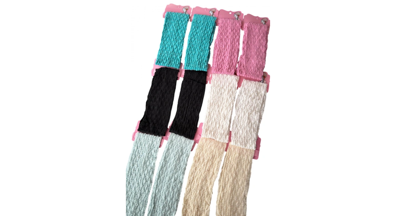 12li Karışık Renk Saç Bandı