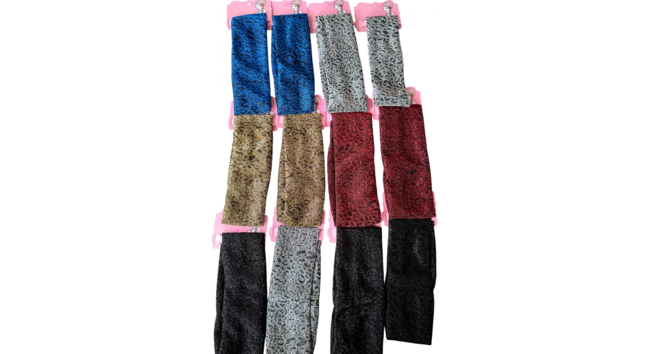 12li Simli Leopar Desenli Saç Bandı