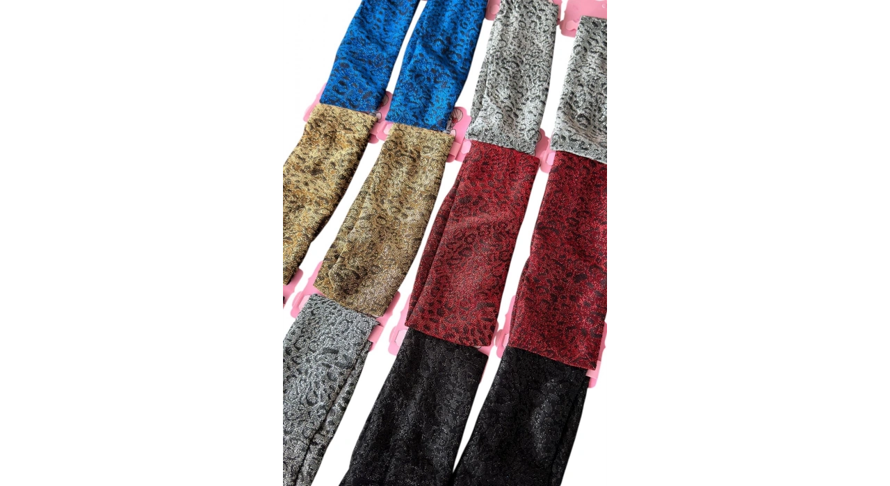 12li Simli Leopar Desenli Saç Bandı