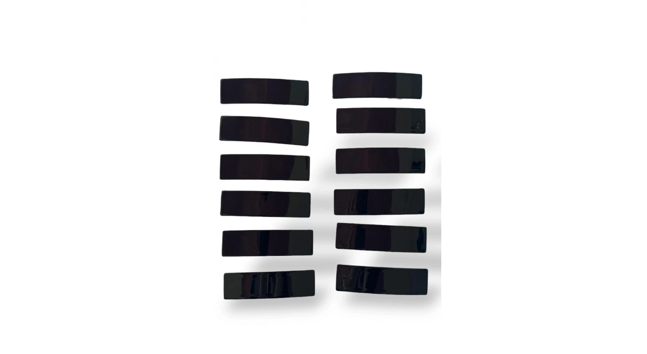 12li Siyah Renk Otomat Toka Set